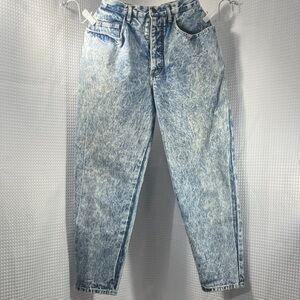 ****VINTAGE 80s**** BONGO High Rise Acid Wash Jeans - Blue size 9